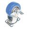 Vestil Polyurethane Precision Ball Bearing Swivel With Brake Caster 5 In. x 2 In. 617 lb Blue/Gray CST-PB-5X2PUA-SWB - alternate 3